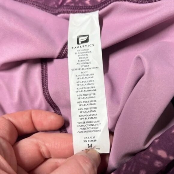 Fabletics LOT OF 3 Athletic Leggings Pink Green Blue Women's Size Medium - Picture 11 of 16